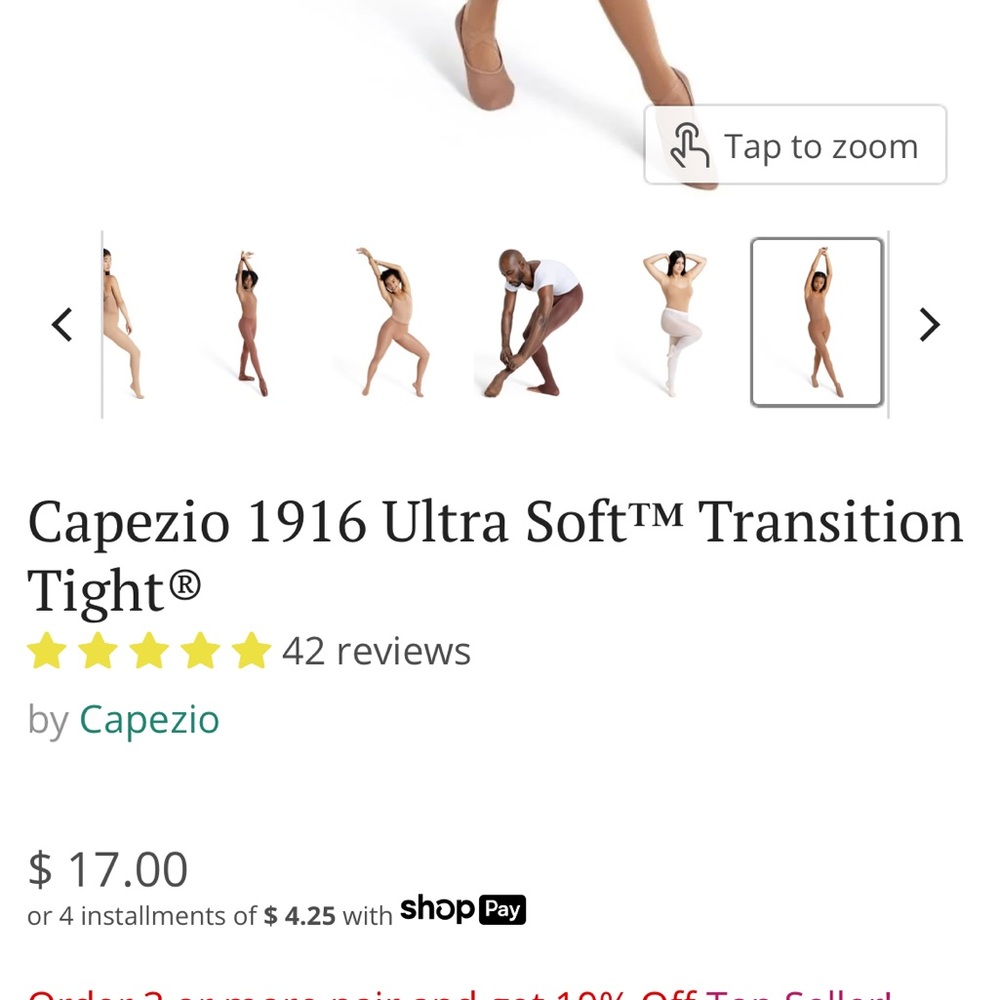 Capezio Transition Tights